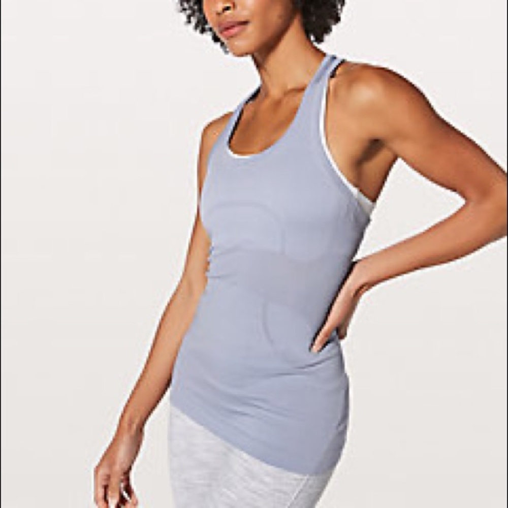 Swiftly Tech Racerback Tank Top/BERRY MIST/10